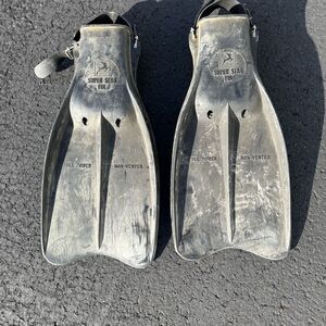 Super Stag Fin Full Power Non-Vented Vintage Swim Water Sport Fins for Adults